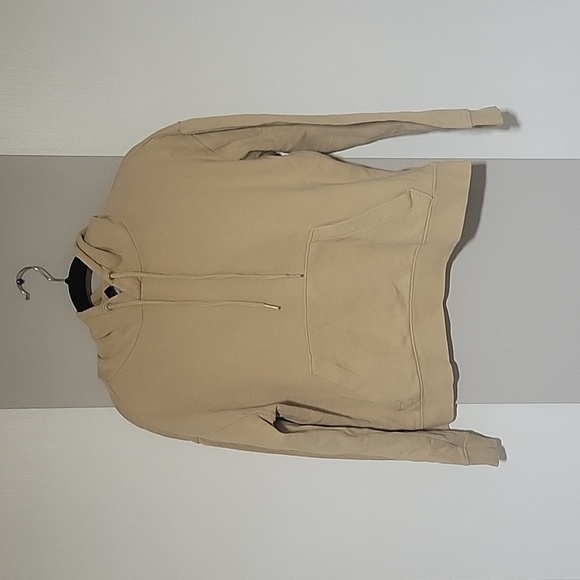 Women's sand long Sleeve hoodie size M - Picture 2 of 5